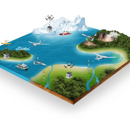 An image showing multi-domain drone use. Image: CNB