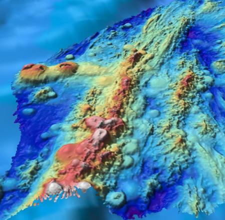 An undersea map. Image: Ocean Exploration Trust