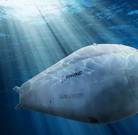 Boeing has been tapped to build four Orca XLUUVs, which will build on its work with the Echo Voyager UUV, shown here. Photo: Boeing