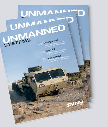 An image of the September 2017 issue of Unmanned Systems magazine.