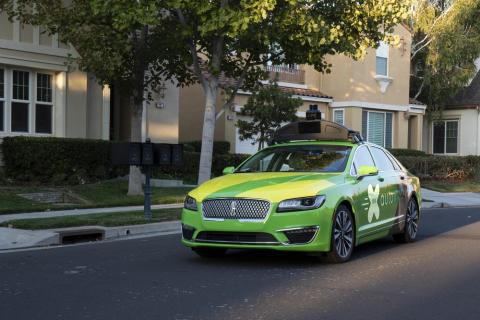 Self-driving car company AutoX has launched its grocery delivery Pilot program in San Jose, California. Photo: AutoX