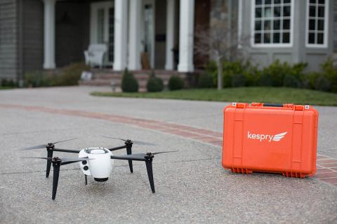 A Kespry drone kit for insurance flights. Photo: Kespry A Kespry drone kit for insurance flights. Photo: Kespry
