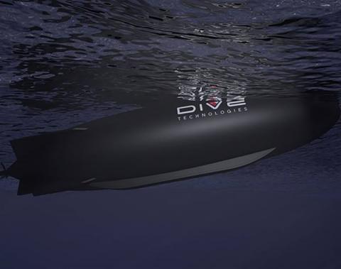 An artistic rendering of Dive Technologies’ DIVE-LD AUV. Photo: Dive Technologies