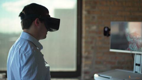ImmersiveTouch's technology allows surgeons to practice in a virtual world. Photo: ImmersiveTouch