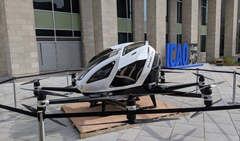 EHang 216 AAV. Photo: EHang