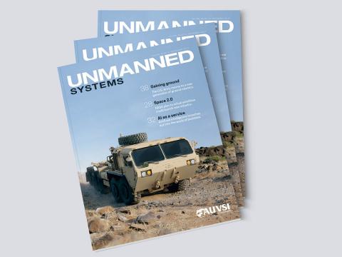 An image of the September 2017 issue of Unmanned Systems magazine. An image of the September 2017 issue of Unmanned Systems magazine.