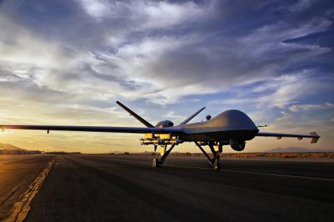 The GA-ASI MQ-9A in the sunset. Photo: GA-ASI