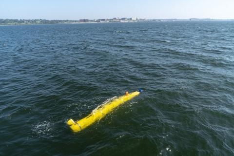 The Bluefin UUV during the Advanced Naval Technology Exercise (ANTX) 2018. Photo: General Dynamics Mission Systems
