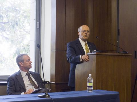 Mark Bathrick of the U.S. Dept. of Interior speaks during AUVSI’s Hill Day luncheon.