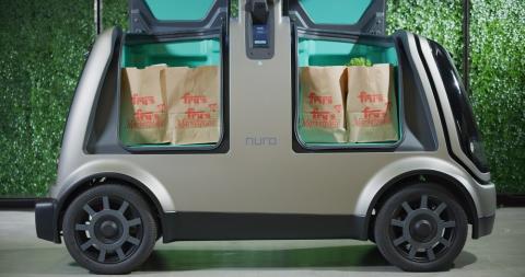 Kroger and Nuro have now announced that their pilot program for a fully autonomous grocery delivery service is launching in Scottsdale, Arizona. Photo: Kroger