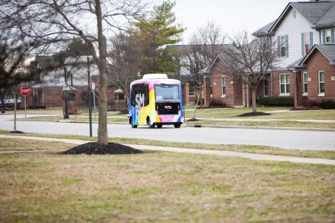 The self-driving Linden LEAP shuttle. Photo: Columbus Partnership, Smart Columbus
