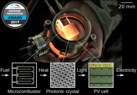 Mesodyne’s patented generator converts fuel into electricity via light. Photo: Mesodyne