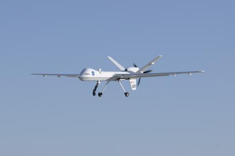 June’s flight of NASA’s Ikhana, a modified MQ-9 Predator B UAS, into commercial airspace without a safety chase airplane marked a milestone for sense and avoid development and underscored the challenges of testing UAS. Photo:NASA