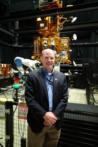 NASA's Benjamin Reed, who heads the effort to refuel satellites in space. Photo: AUVSI NASA's Benjamin Reed, who heads the effort to refuel satellites in space. Photo: AUVSI