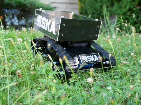 This is an example of the Ultra-Light UGV that will be teleoperated during SKA Custom Robots and Machines' demonstrations during Xponential. Photo: SKA Custom Robots and Machines