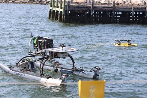 During the 2018 Advanced Naval Technology Exercise from Aug. 29 to 31, Teledyne Marine and its industry partners showcased an Autonomous, System of Systems approach to expeditionary MCM using multi domain unmanned assets. Photo: Teledyne Marine