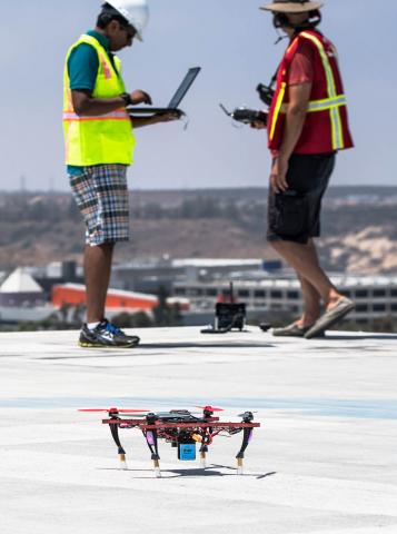 Qualcomm's UAS testing. Photo: Qualcomm