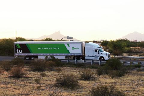 TuSimple has announced that it has expanded service for current customer UPS to 20 trips per week and has added an additional route between Phoenix, Arizona, and El Paso, Texas. Photo: TuSimple