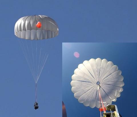 UAVOS' parachute system for UAS. Photo: UAVOS