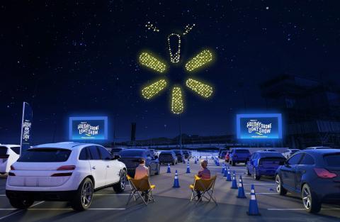 Walmart has teamed up with Intel to reimagine the tradition of holiday lights. Photo: Walmart