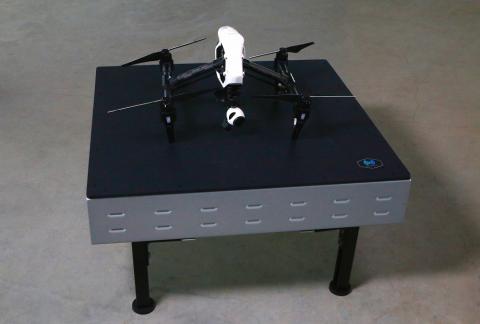 UAS on WiBotic PowerPad, photo courtesy of WiBotic.