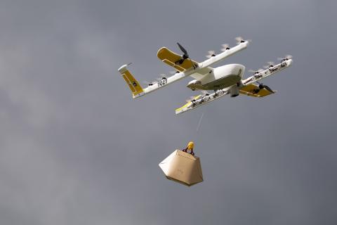 Wing has completed the “most advanced drone package delivery to ever occur in the United States” in Montgomery County, Virginia. Photo: Virginia Tech