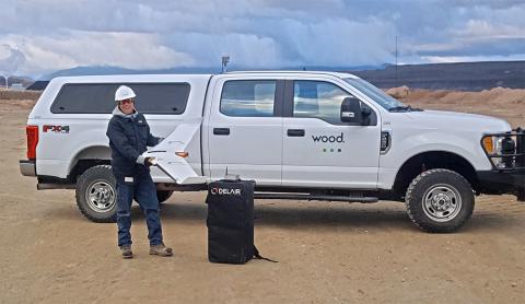 Wood has adopted the Delair UX11 UAS for its work in site planning and asset management in mining and quarry projects in the western U.S. Photo: Delair