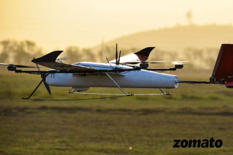 Using UAS, Zomato wants to get food to customers in less than 15 minutes. Photo: Zomato