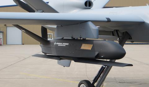 GA-ASI conducted captive carry Sparrowhawk Small Unmanned Aircraft Systems (sUAS) flight demonstrations on September 16-17, 2020. Photo: GA-ASI